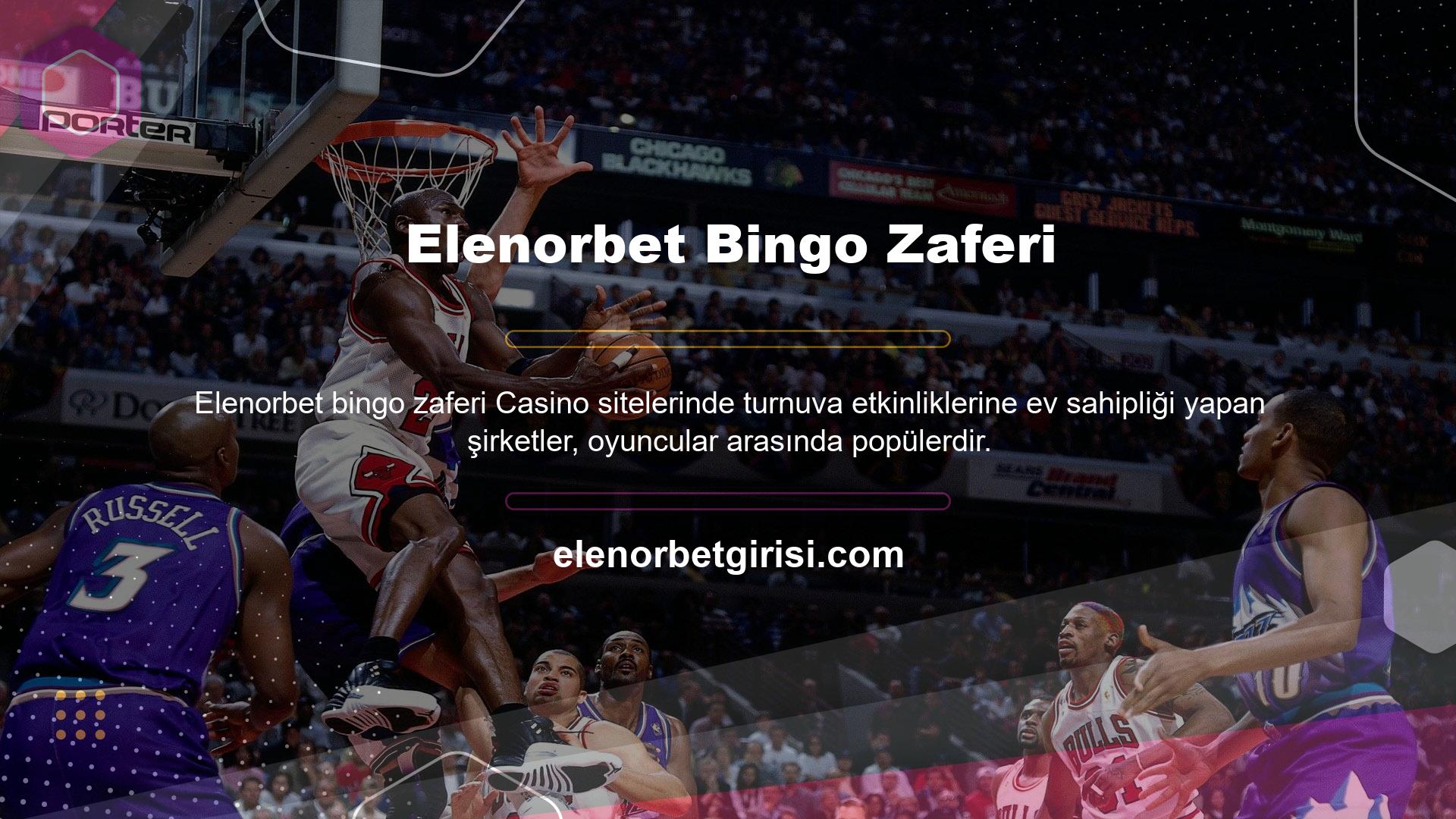 Elenorbet, bingo alanında turnuvalara ev sahipliği yapmasıyla da tanınan bir casino sitesidir